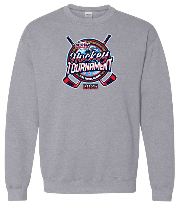 SEDMHA Minor Hockey Tournament - Sport Grey SEDMHA 2025 Crewneck Sweatshirt (Full Chest)