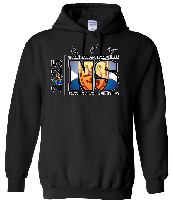 NS Gymnastics and Trampoline Provincial Championships 2025 - Black Hoodie (Full Chest)
