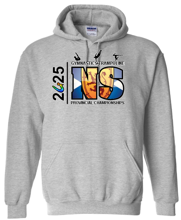 NS Gymnastics and Trampoline Provincial Championships 2025 - Sport Grey Hoodie (Full Chest)