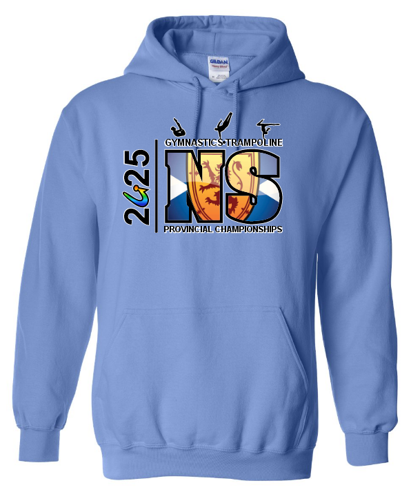 NS Gymnastics and Trampoline Provincial Championships 2025 - Carolina Blue Hoodie (Full Chest)