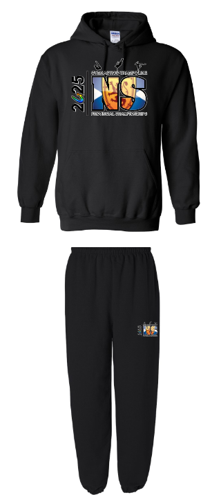 NS Gymnastics and Trampoline Provincial Championships 2025 - Black Sweatsuit Special (Hoodie &amp; Sweatpants)