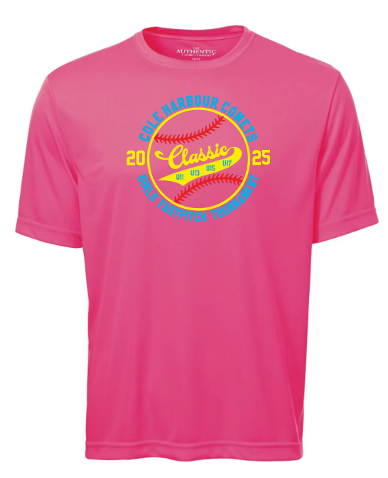 Cole Harbour Comets Fast Pitch Tournament - Extreme Pink Moist Wick T-Shirt