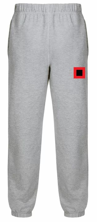 Cole Harbour Hurricanes - Athletic Grey Embroidered Hurricane Square Logo Sweatpants