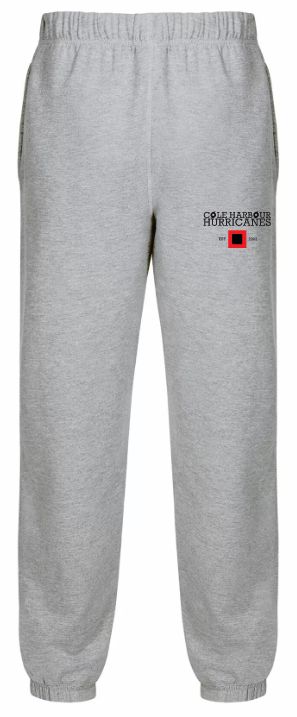 Cole Harbour Hurricanes - Athletic Heather Grey CHH Logo Sweatpants