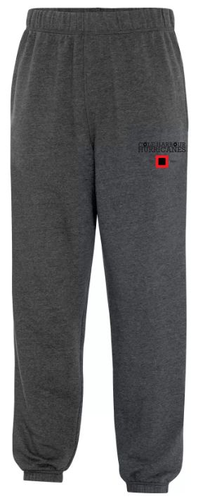 Cole Harbour Hurricanes - Dark Heather Grey CHH Logo Sweatpants