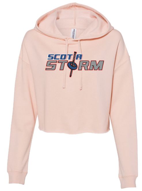 Scotia Storm Ringette - Blush Scotia Storm Cropped Hoodie (Full Chest)