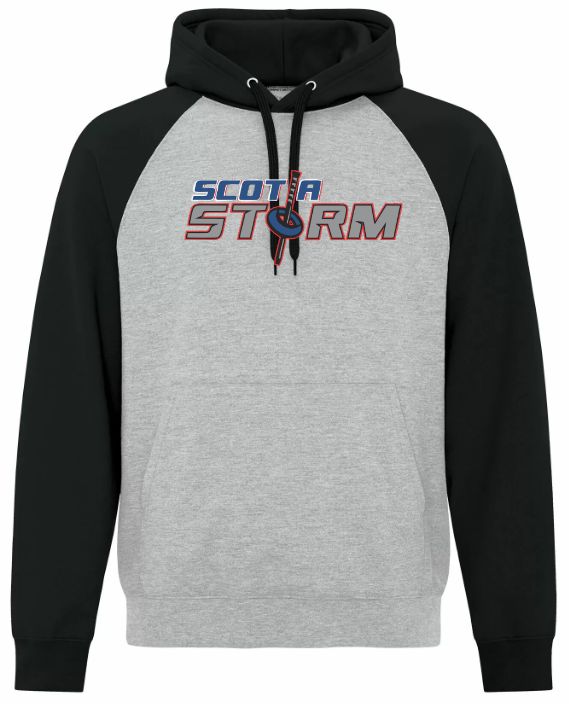Scotia Storm Ringette - Athletic Heather/Black Two Toned Scotia Storm Hoodie (Full Chest)