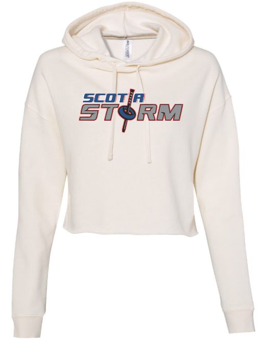 Scotia Storm Ringette - Bone Scotia Storm Cropped Hoodie (Full Chest)