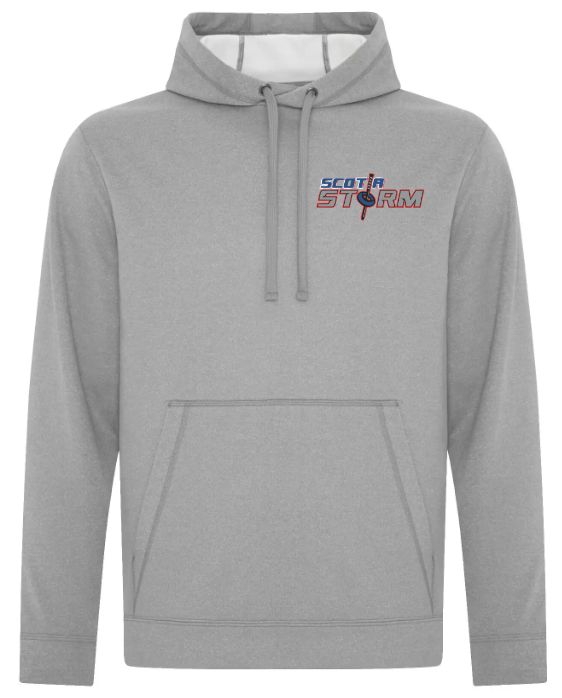 Scotia Storm Ringette - Athletic Grey Game Day Scotia Storm Hoodie (Left Chest)