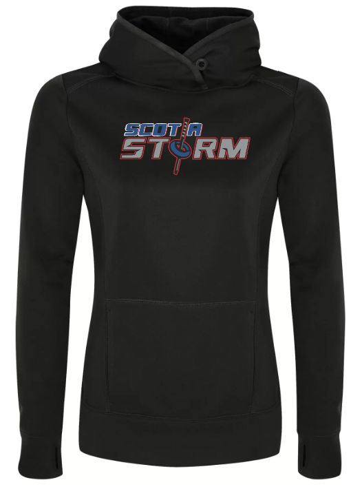 Scotia Storm Ringette - Black Ladies Game Day Scotia Storm Hoodie (Full Chest)