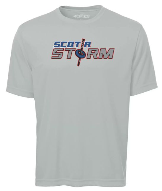 Scotia Storm Ringette - Silver Scotia Storm Short Sleeve Moist Wick (Full Chest)