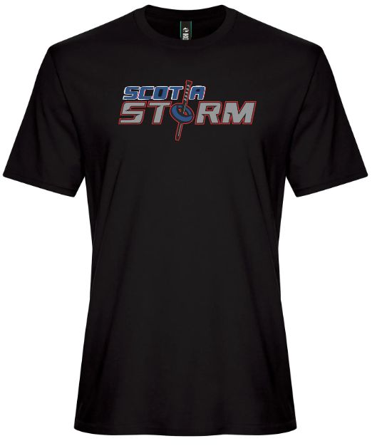 Scotia Storm Ringette - Black Scotia Storm Ring Spun T-Shirt (Full Chest)