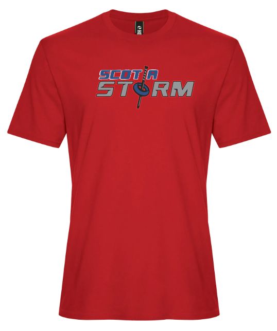 Scotia Storm Ringette - Red Scotia Storm Ring Spun T-Shirt (Full Chest)