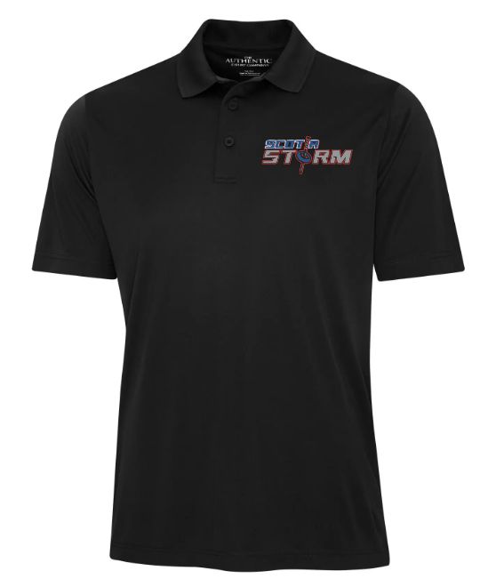 Scotia Storm Ringette - Black Scotia Storm Sport Shirt (Left Chest)