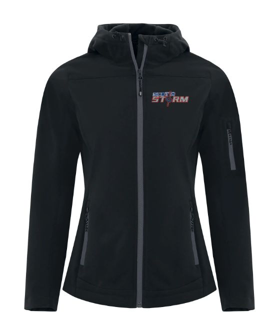 Scotia Storm Ringette - Black Ladies Scotia Storm Soft Shell Jacket