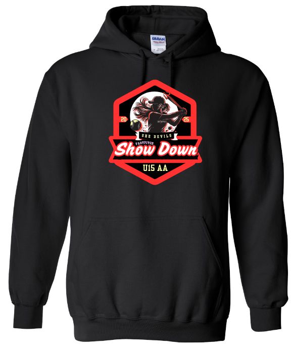 She Devils Show Down  - Black Hoodie (Full Chest)