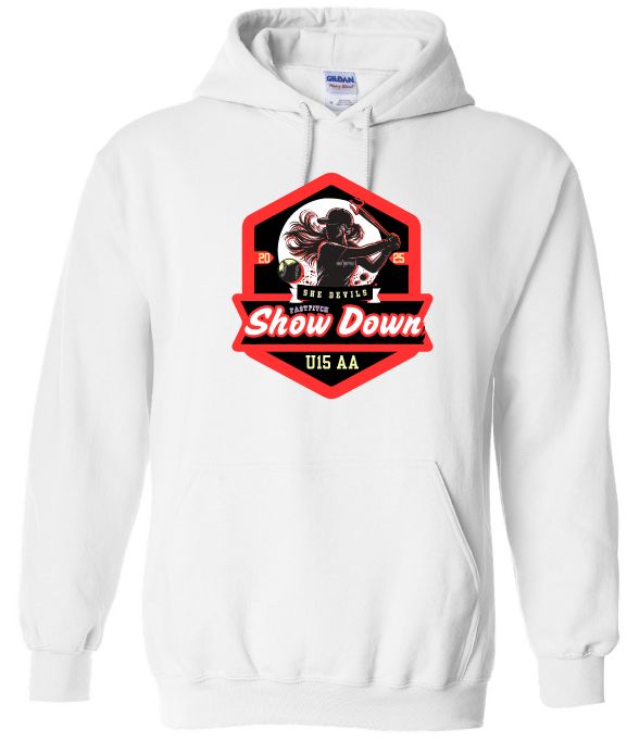She Devils Show Down - White Hoodie (Full Chest)