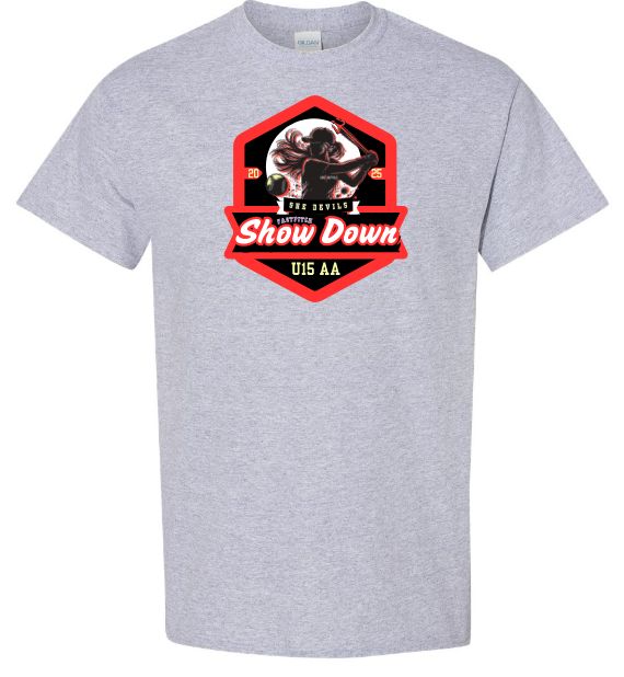 She Devils Show Down - Sport Grey T-Shirt (Full Chest)