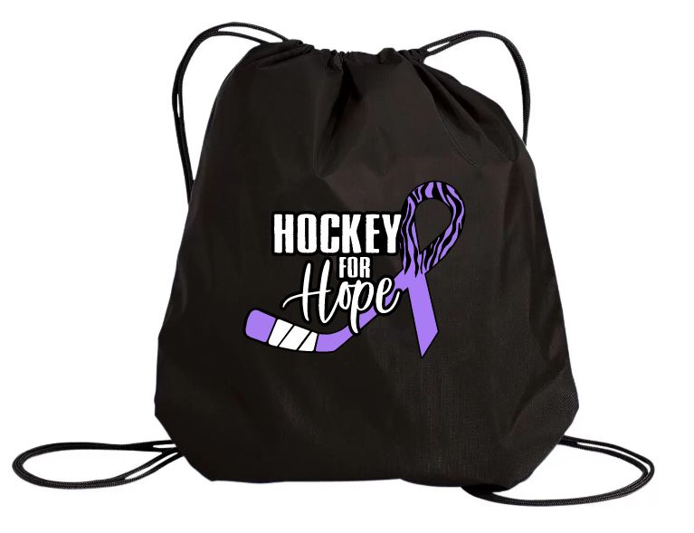 Hockey for Hope - Black Hockey for Hope Cinch Bag