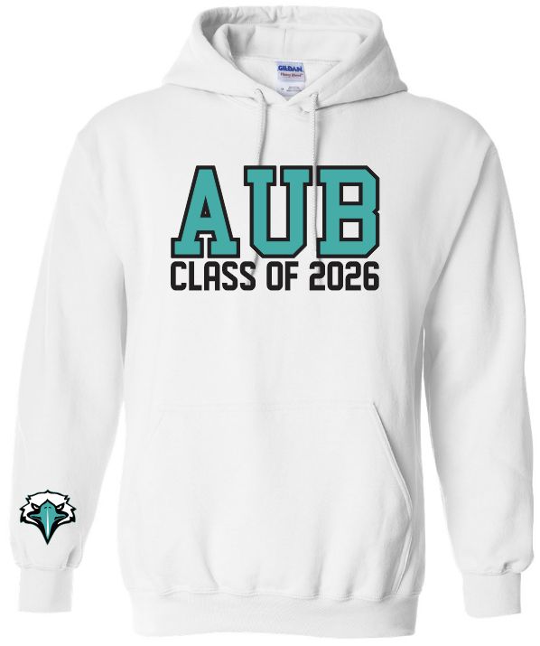 Auburn High - White AUB Class of 2026 Hoodie