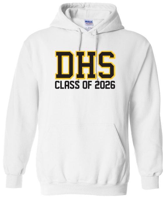 DHS - White DHS Class of 2026 Hoodie