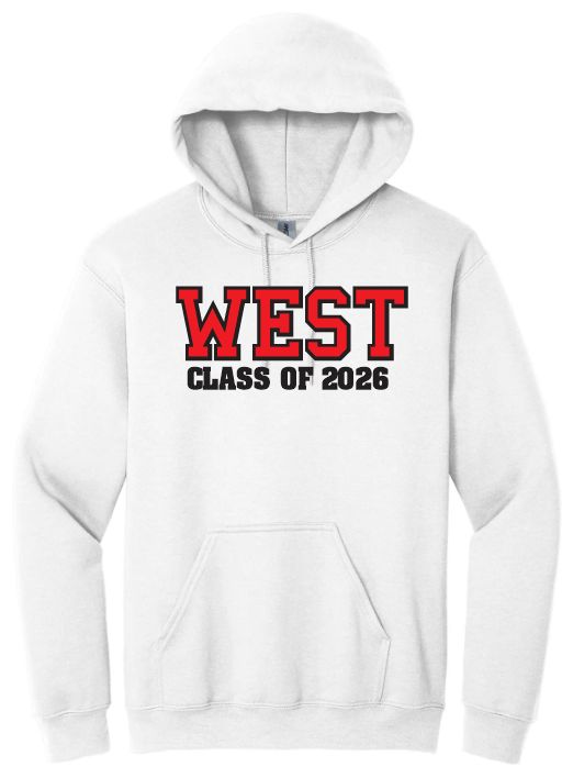 Halifax West High School  -  White West Class of 2026 Hoodie