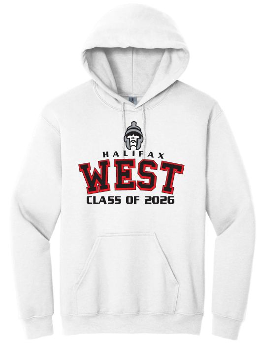 Halifax West High School  -  White Halifax West Class of 2026 Hoodie