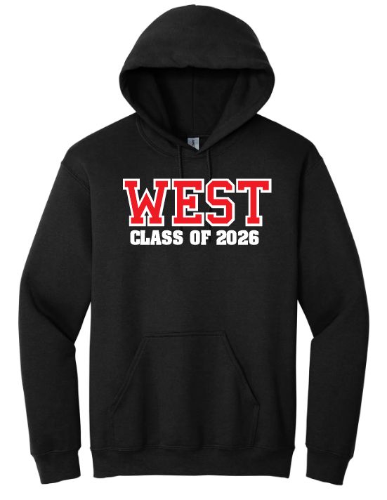 Halifax West High School  -  Black West Class of 2026 Hoodie