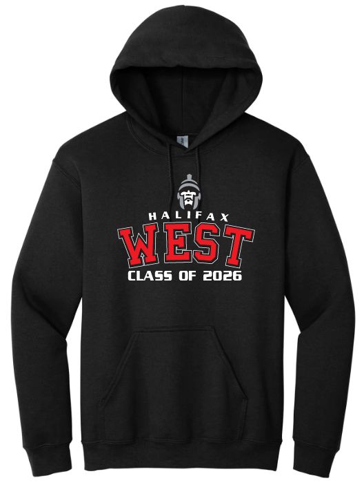 Halifax West High School  -  Black Halifax West Class of 2026 Hoodie