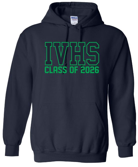 Island View High School - Navy IVHS Class of 2026 Hoodie