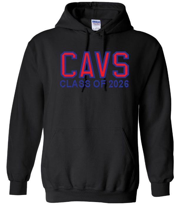 Cole Harbour High - Black CAVS Class of 2026 Hoodie