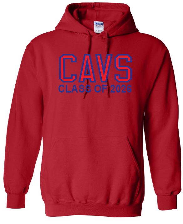 Cole Harbour High - Red CAVS Class of 2026 Hoodie