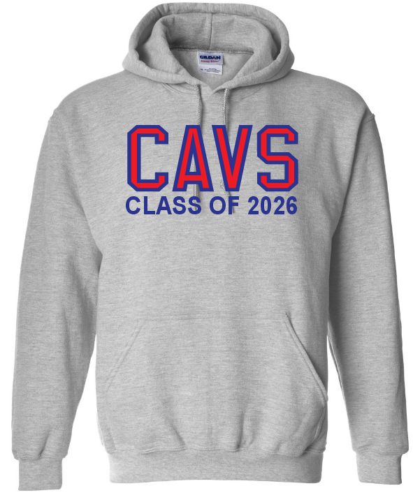 Cole Harbour High - Sport Grey CAVS Class of 2026 Hoodie