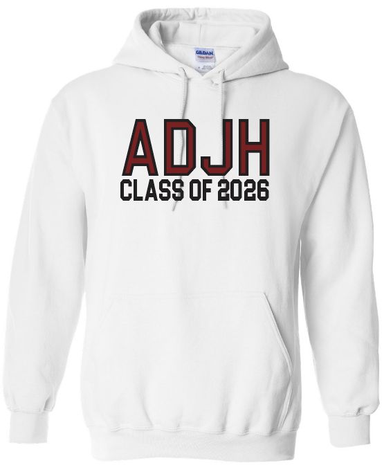 Astral Drive Junior High - White Classic ADJH Class of 2026 Hoodie
