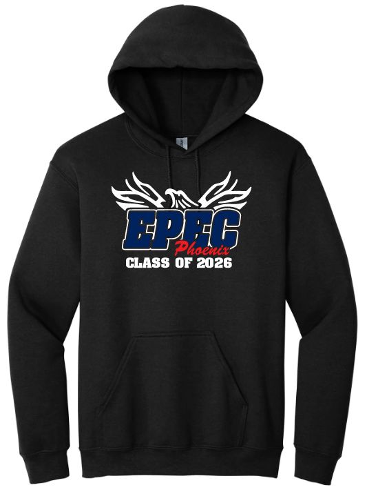 Eastern Passage Education Centre - Black EPEC Logo Class of 2026 Hoodie