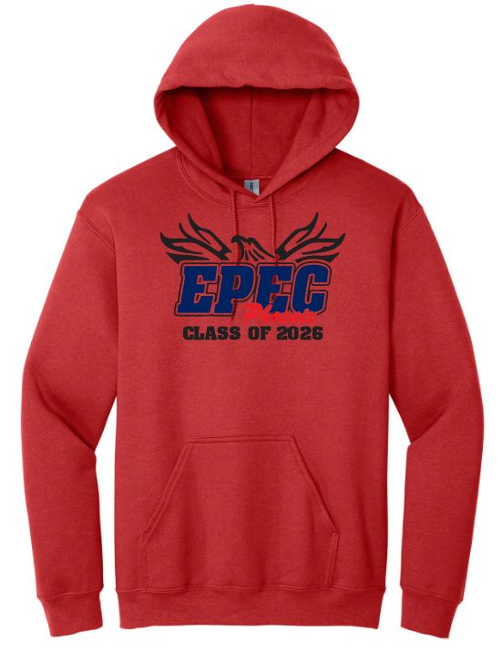 Eastern Passage Education Centre - Red EPEC Logo Class of 2026 Hoodie