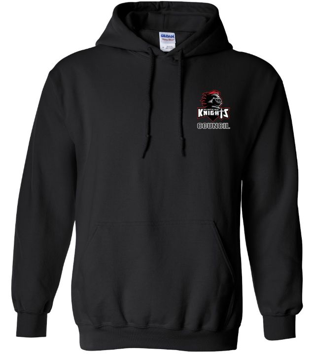 Millwood High - Black Millwood High Student Council Hoodie (Left Chest)