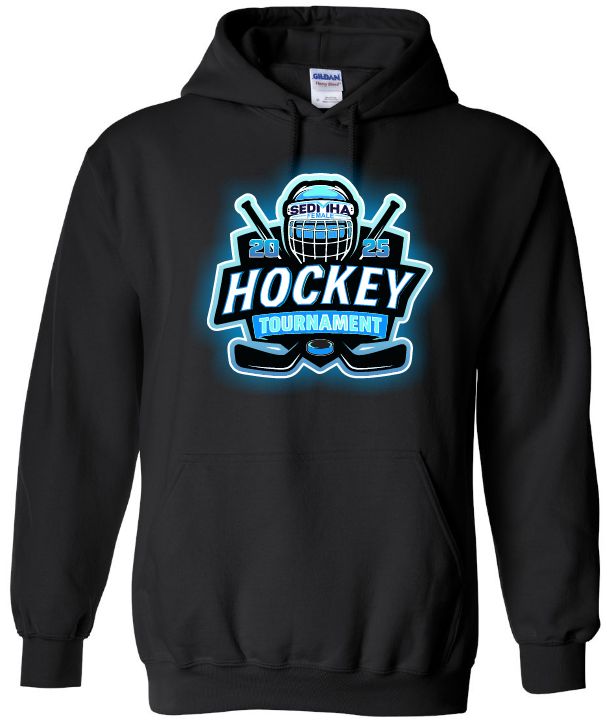 SEDMHA Female Hockey Tournament - Black SEDMHA Hoodie (Full Chest)