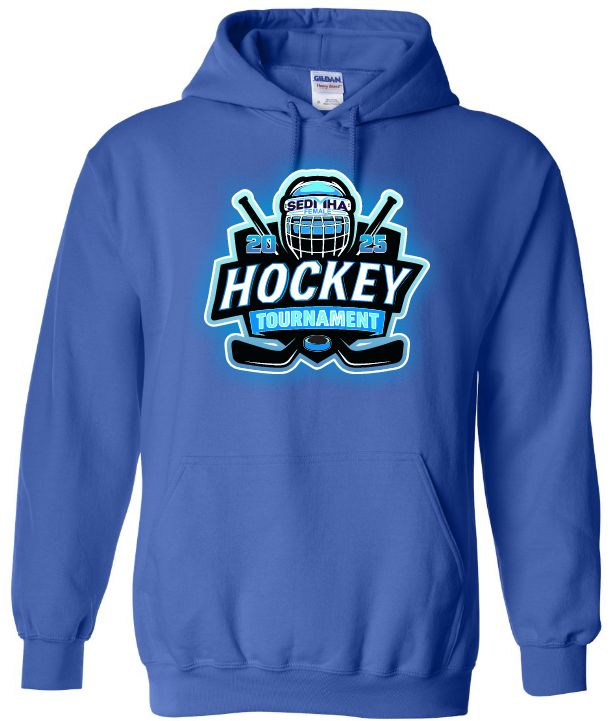 SEDMHA Female Hockey Tournament - Royal Blue SEDMHA Hoodie (Full Chest)