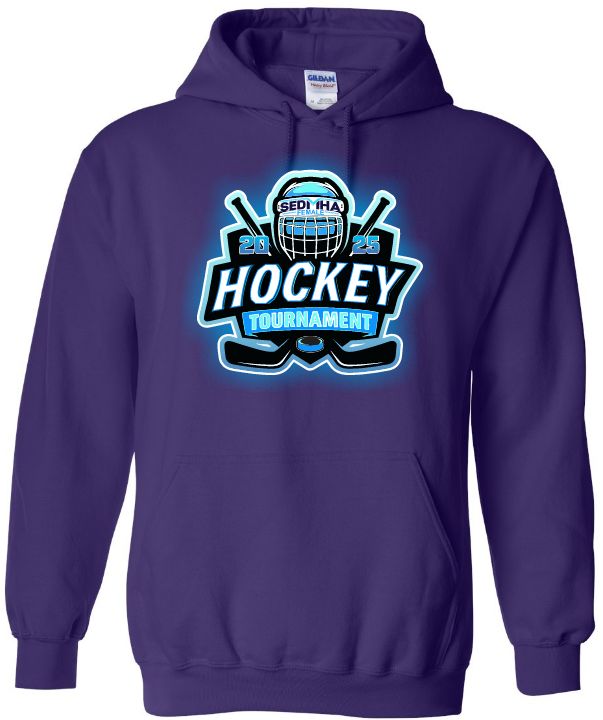 SEDMHA Female Hockey Tournament - Purple SEDMHA Hoodie (Full Chest)