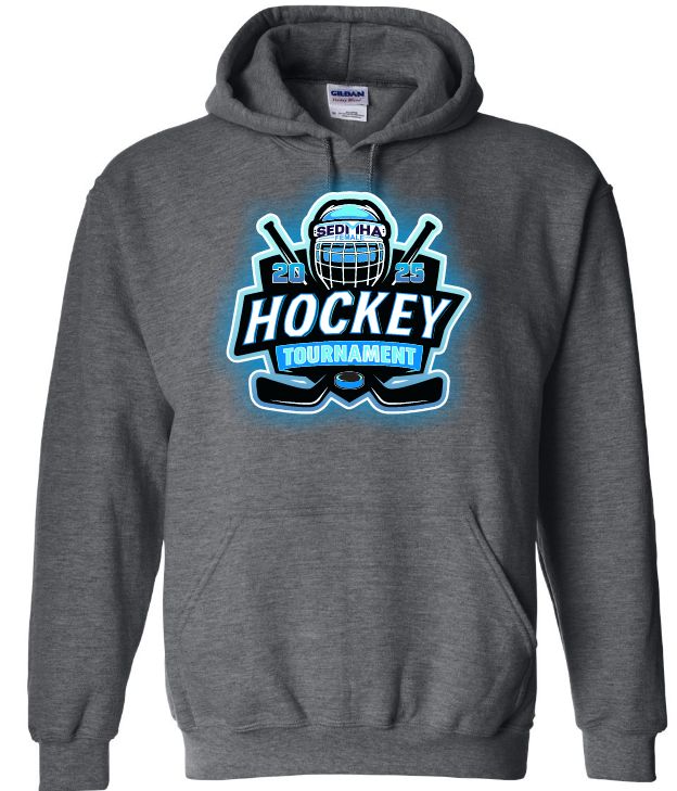 SEDMHA Female Hockey Tournament - Dark Heather Grey SEDMHA Hoodie (Full Chest)