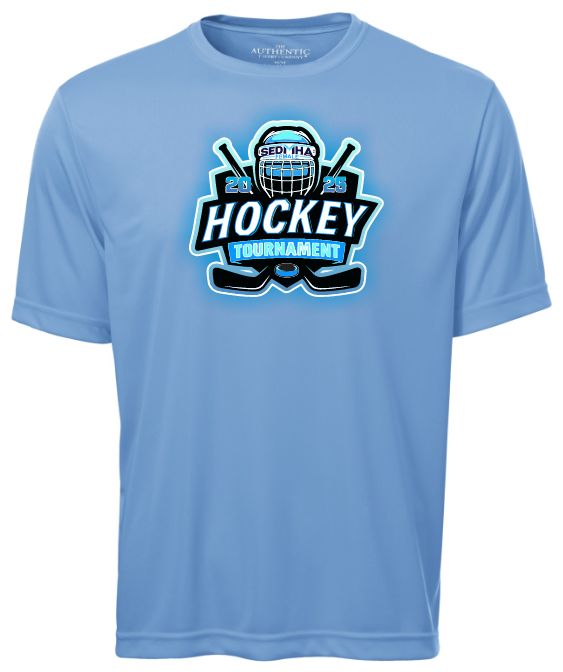 SEDMHA Female Hockey Tournament - Carolina Blue SEDMHA Short Sleeve Performance Shirt (Full Chest)