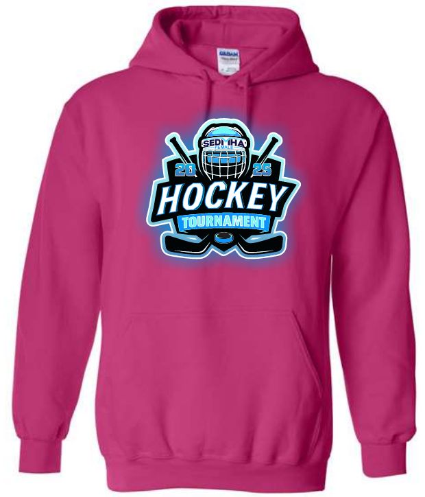 SEDMHA Female Hockey Tournament - Pink SEDMHA Hoodie (Full Chest)