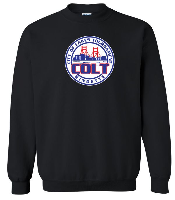 HCL - Black COLT Crewneck Sweatshirt (Full Chest)
