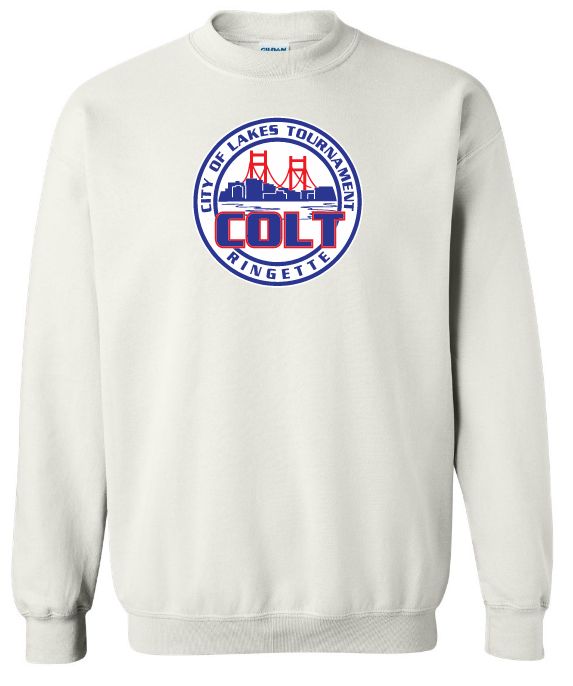 HCL - White  COLT Crewneck Sweatshirt (Full Chest)