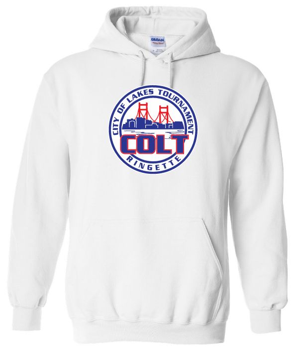 HCL - White COLT Hoodie (Full Chest)