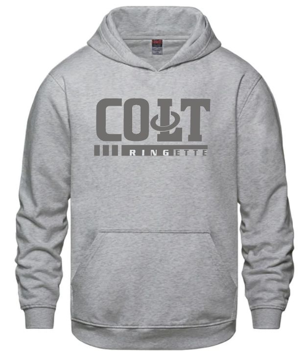 HCL - Athletic Heather Grey COLT Ringette Vault Hoodie (Full Chest)