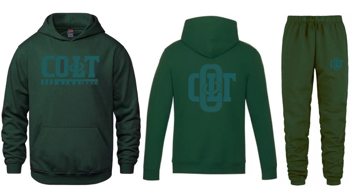 HCL - Forest Green COLT Ringette Sweatsuit (Vault Hoodie &amp; Dash Sweatpants)