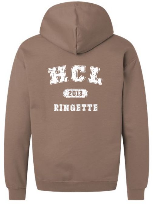 HCL - Brown Savana Softstyle HCL Ringette 2013 Hoodie (Left Chest)