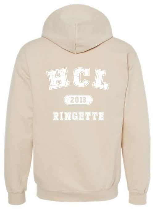 HCL - Sand Softstyle HCL Ringette 2013 Hoodie (Left Chest)